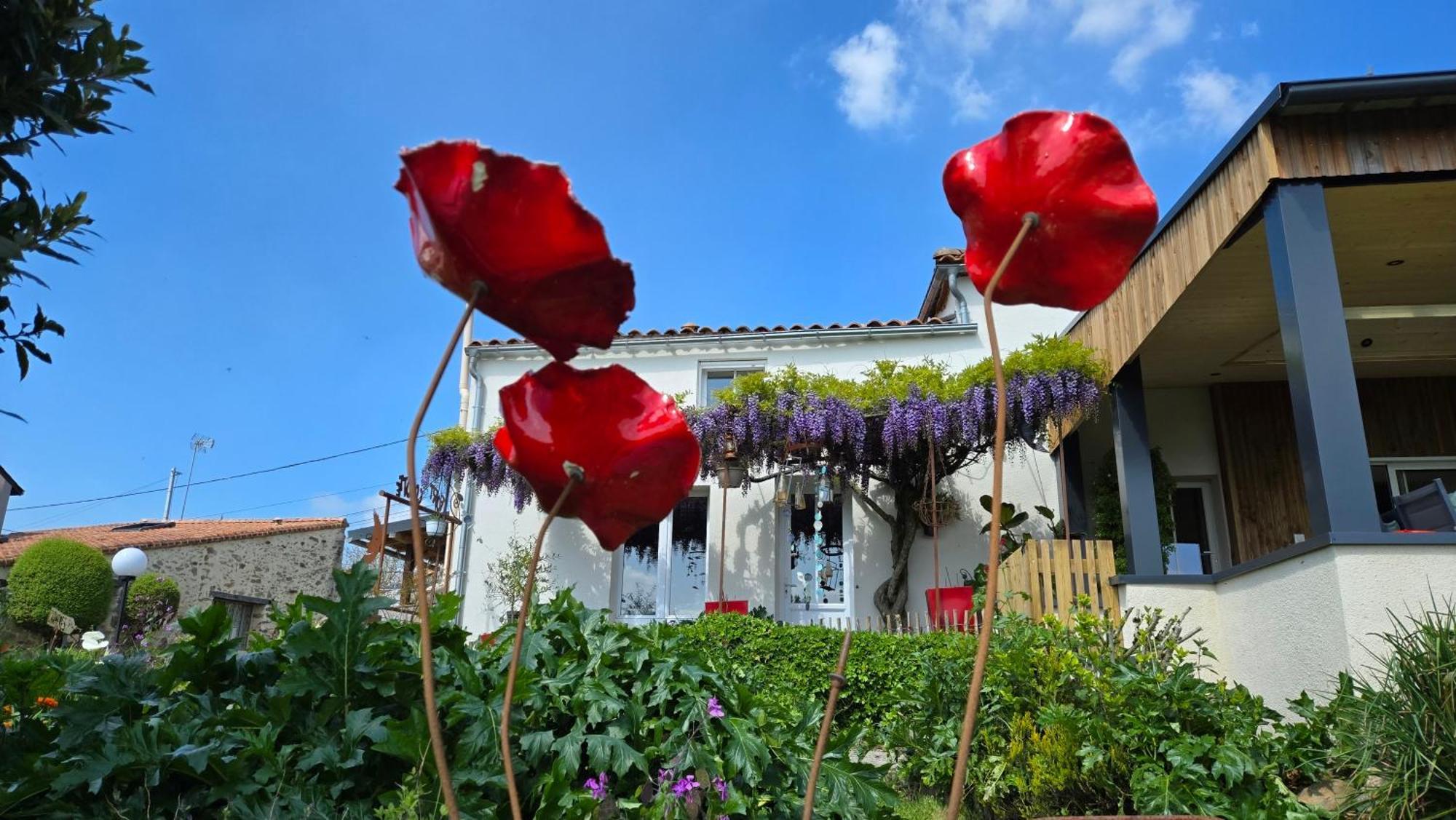 Les Chambres De La Forge Des Collines Les Herbiers Bagian luar foto